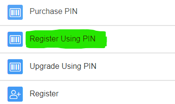 Register a New Member using a PIN