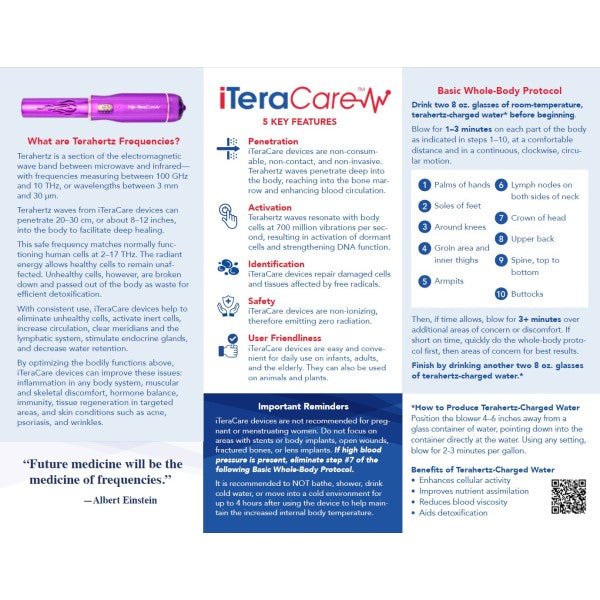 iTeraCare Tri-Fold Brochures (30 pk) Available in English & Spanish
