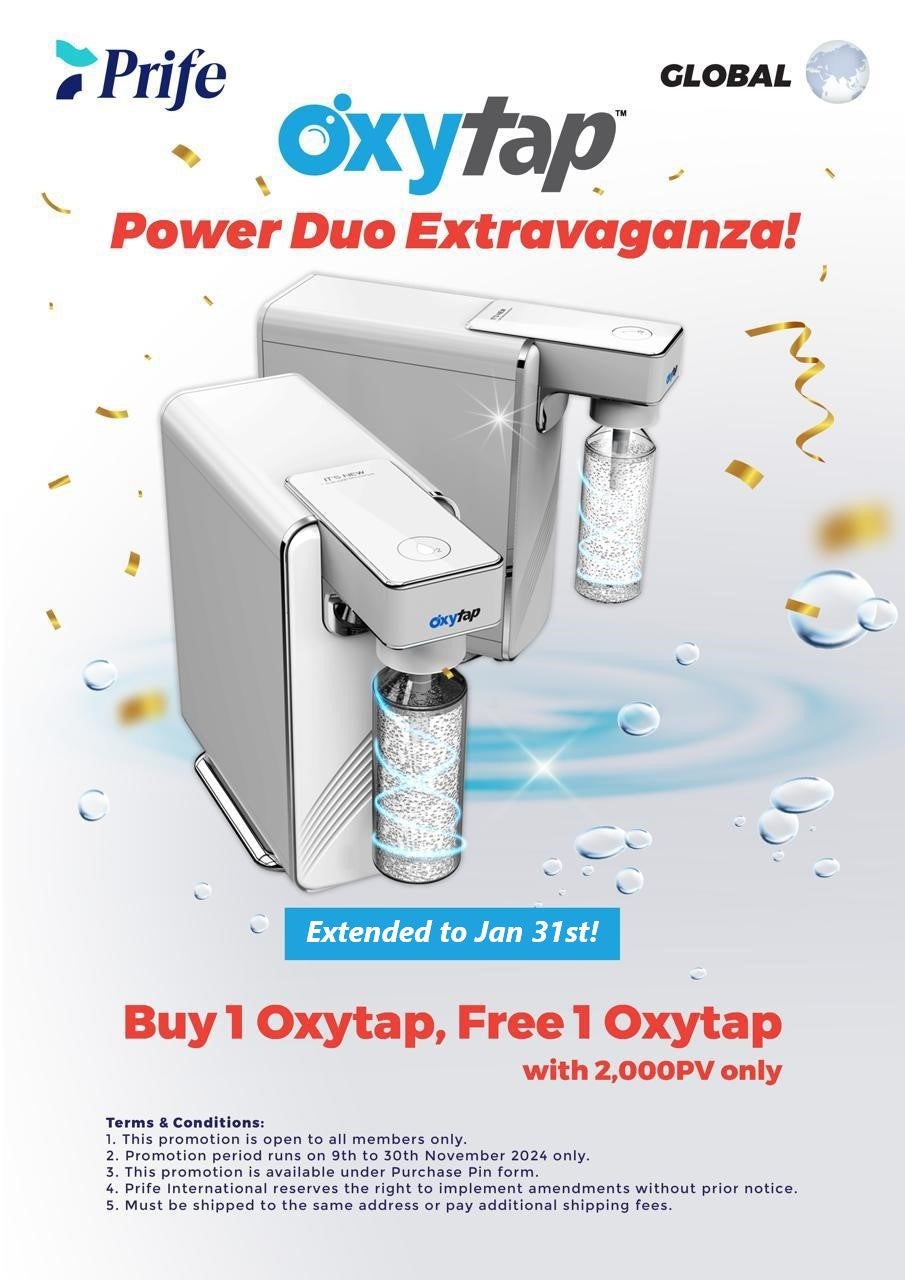 Oxytap Promo Extended to Jan 31st!