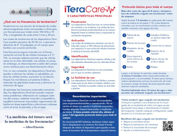 Iteracare Unit iTeraCare Tri-Fold Brochures (pack of 30) – Wellness Solutions ...